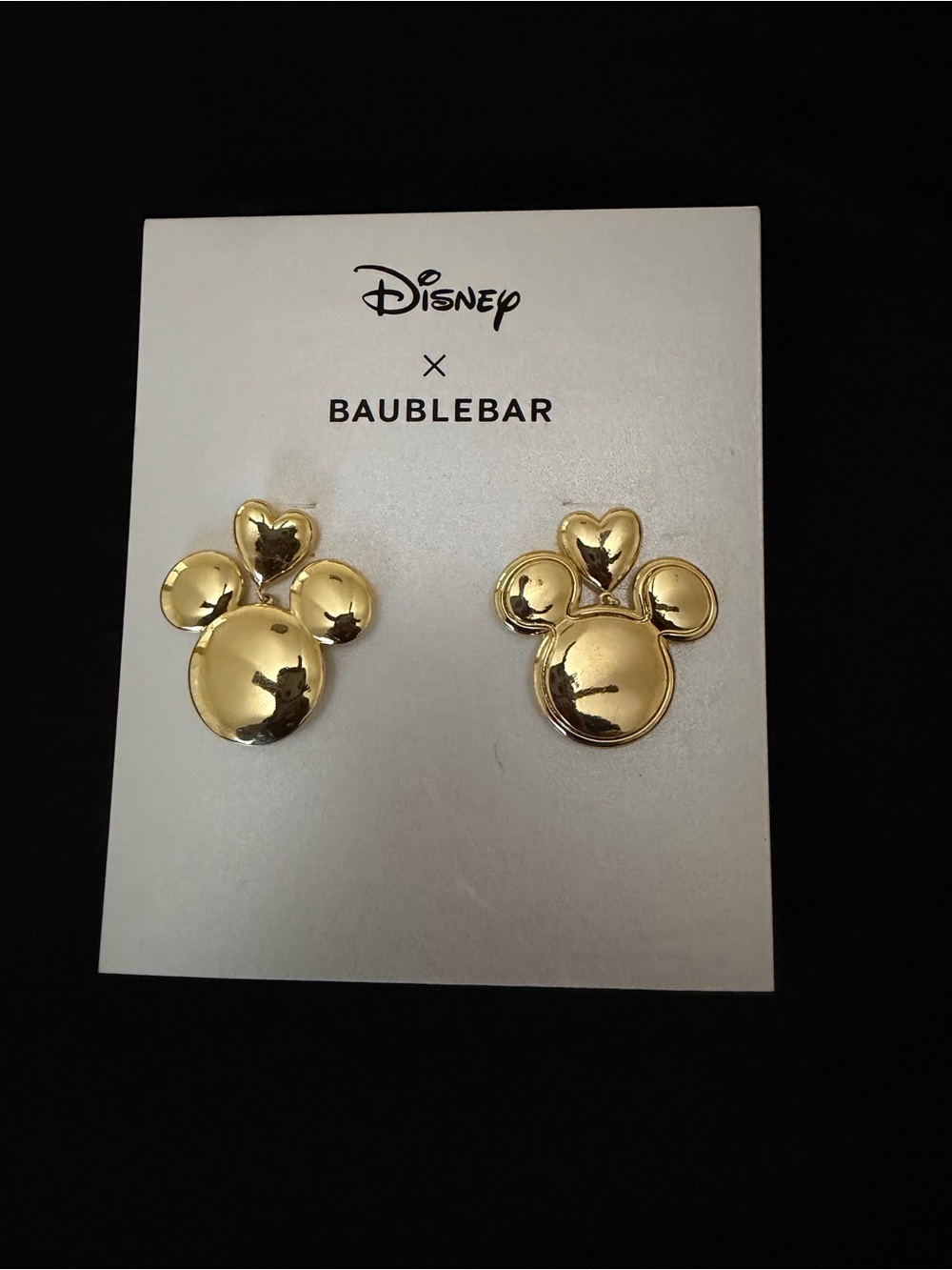Disney x BaubleBar Mickey Mouse Gold-Tone Stud Earrings ✨